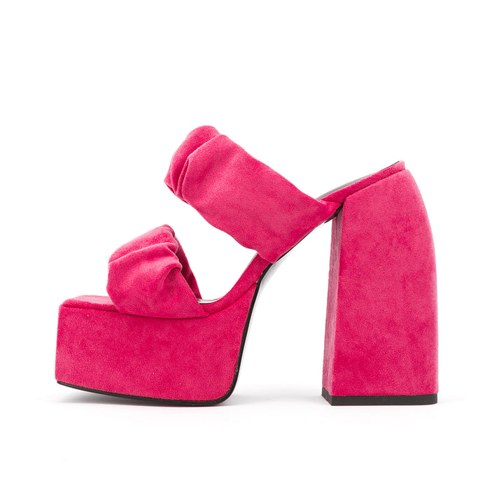 Femme Dekorative High-Platform Sandaler med Knude Remme Stilla