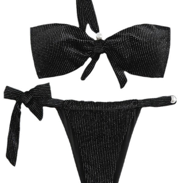 Dame Bikini sæt med sløjfedetalje Stilla