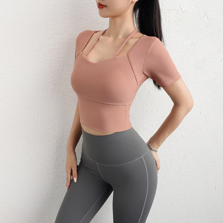 Dame Sporty Crop-Top med justerbare stropper og optimal støtte Stilla