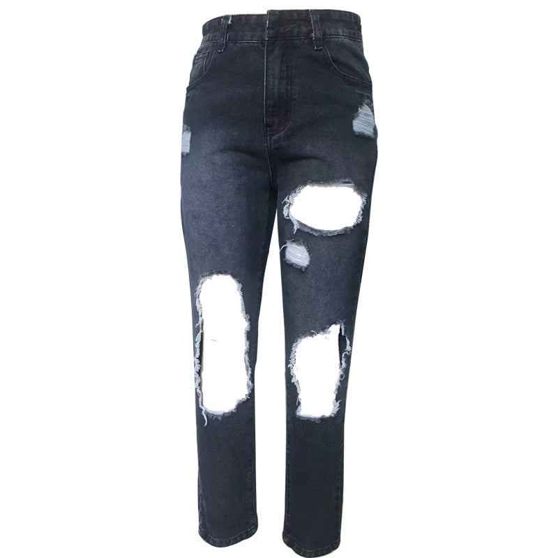 Dame Zdestroyed jeans med høj talje og afslappet pasform Skovae