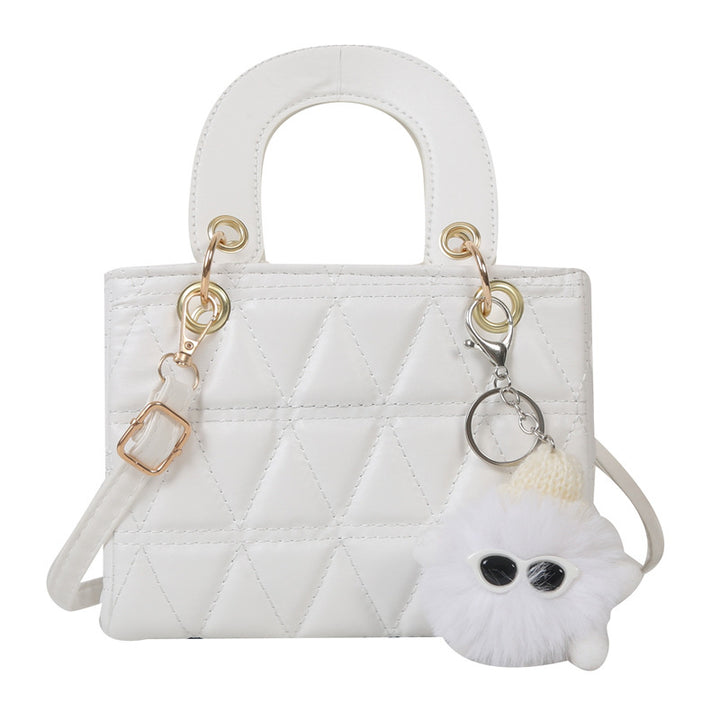 Femme quilted håndtaske med aftagelig charme Stilla