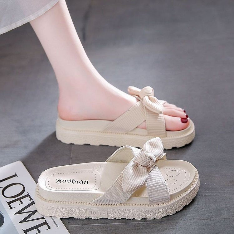 Dame Plateau-sandaler med modigt knudedesign og skridsikker sål Stilla