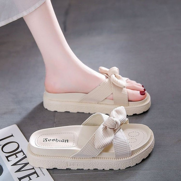Dame Plateau-sandaler med modigt knudedesign og skridsikker sål Stilla