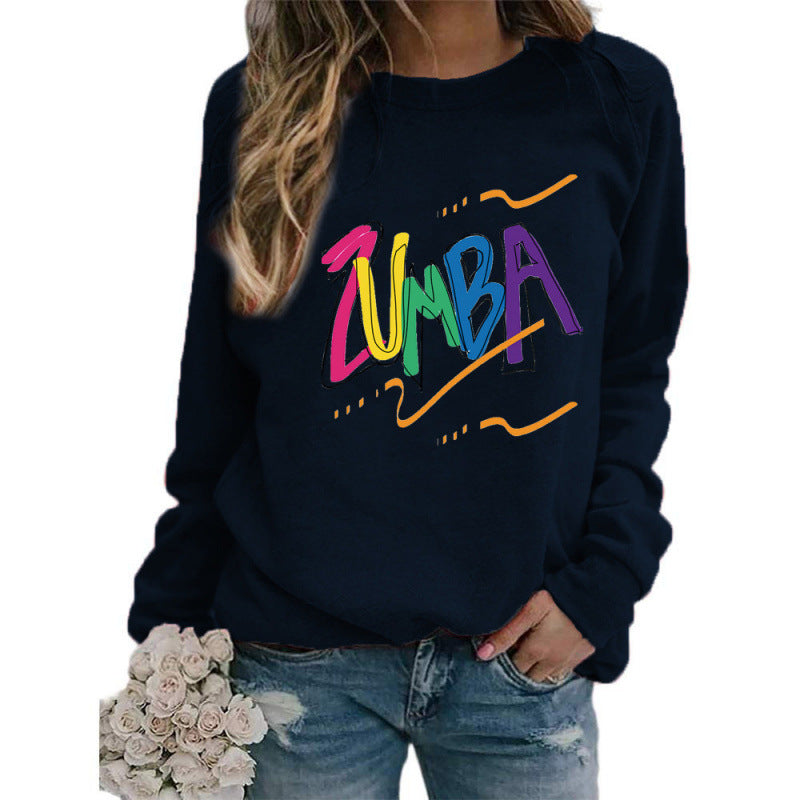 Dame sweatshirt med moderne Zumba design og casual fit Stilla