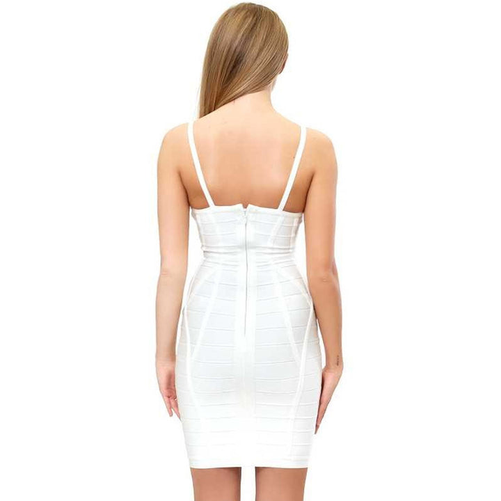 Dame Bodycon Kjole med raffinerede indsatslinjer Stilla