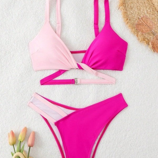 Dame Twist Front Triangle Bikini Sæt Stilla