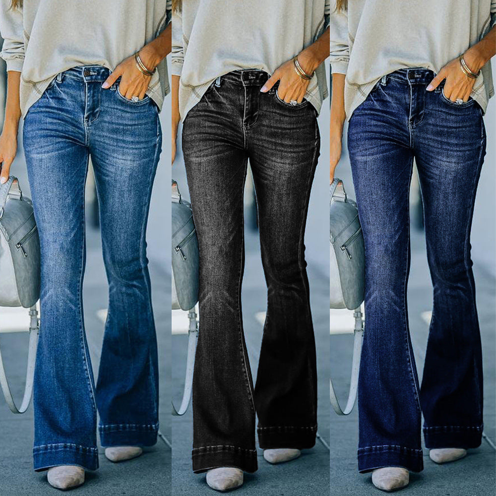 Damer Flared Jeans Stilla