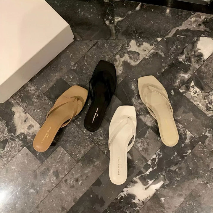 Damesko Elegante Lave Blokhæl Sko Sandaler Stilla