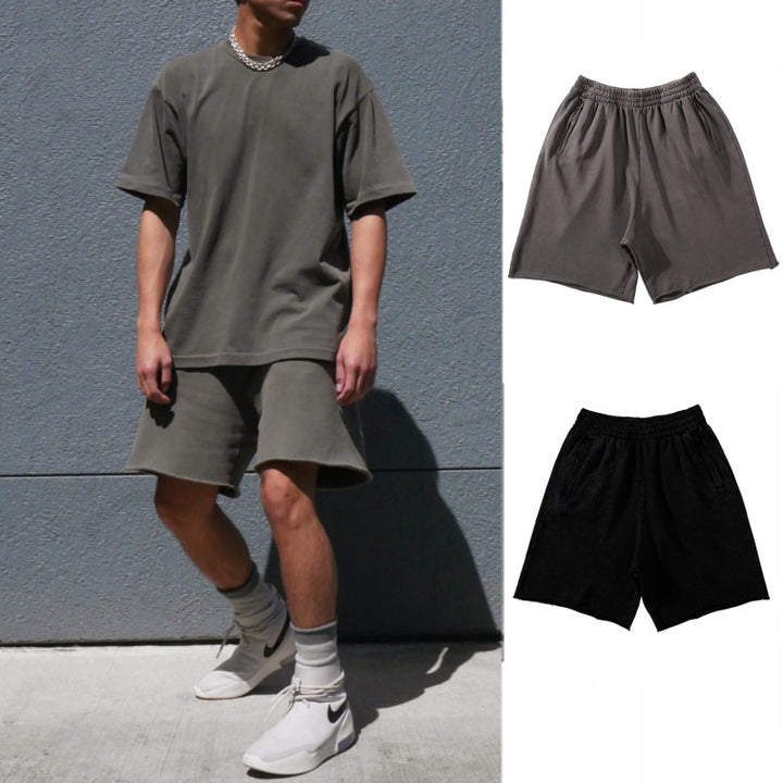 Herrer Sportslige Shorts med åndbart materiale og sidelommer med lynlås Stilla