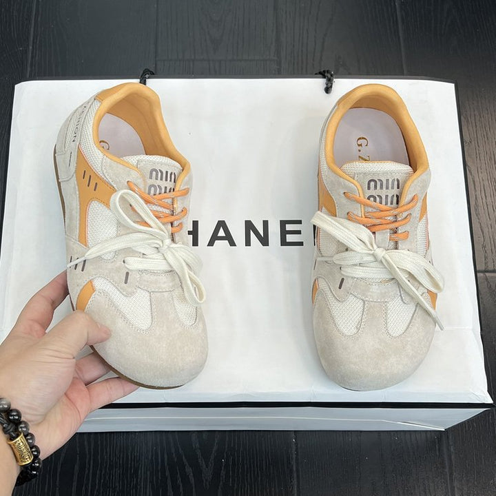 Dame mode Sneakers i sporty design med funktionel materialmix Stilla