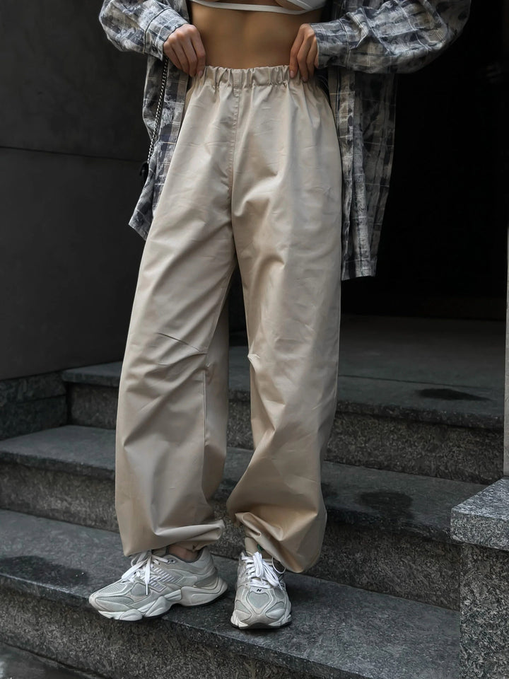 Dame Behagelig og stilfuld High-Waist Fritidsbukser Stilla