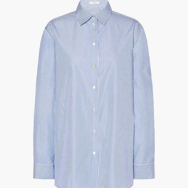 Kvindernes stribede bluse i moderne oversized snit Stilla