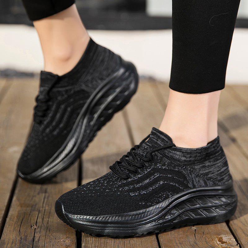 Herre Strik-Performance-Sneakers med Adaptive Fit Teknologi Stilla