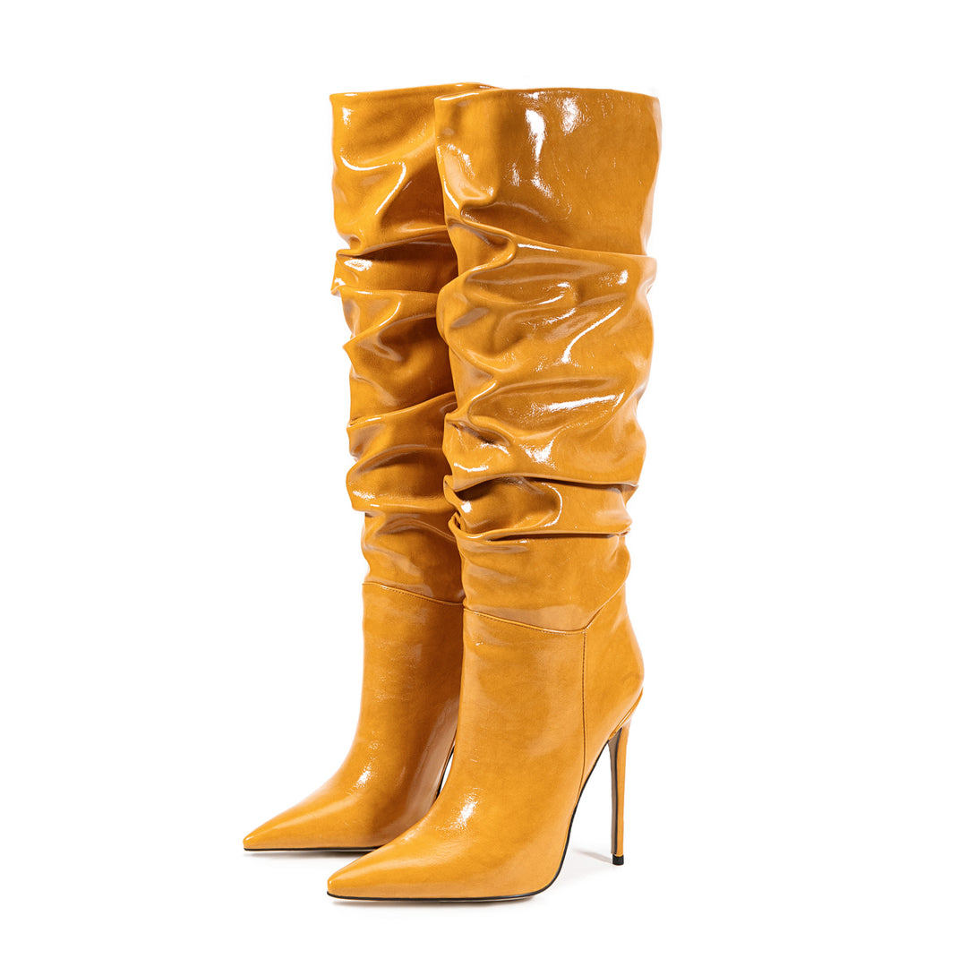 Femme Slouchy Stiletto Knæhøje Støvler Stilla