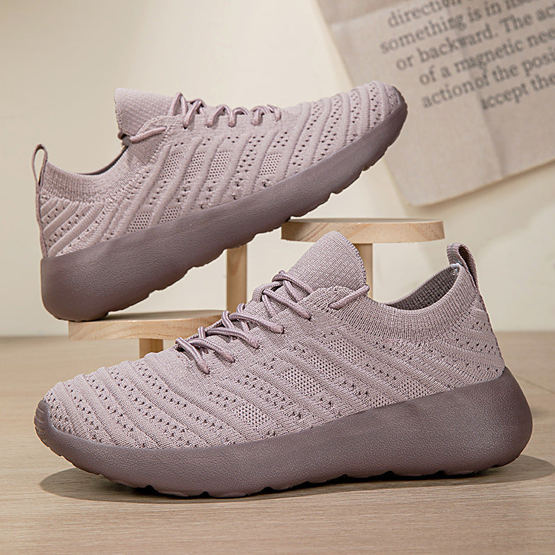 Herre Lettere Fleksible Strik Sneakers Stilla