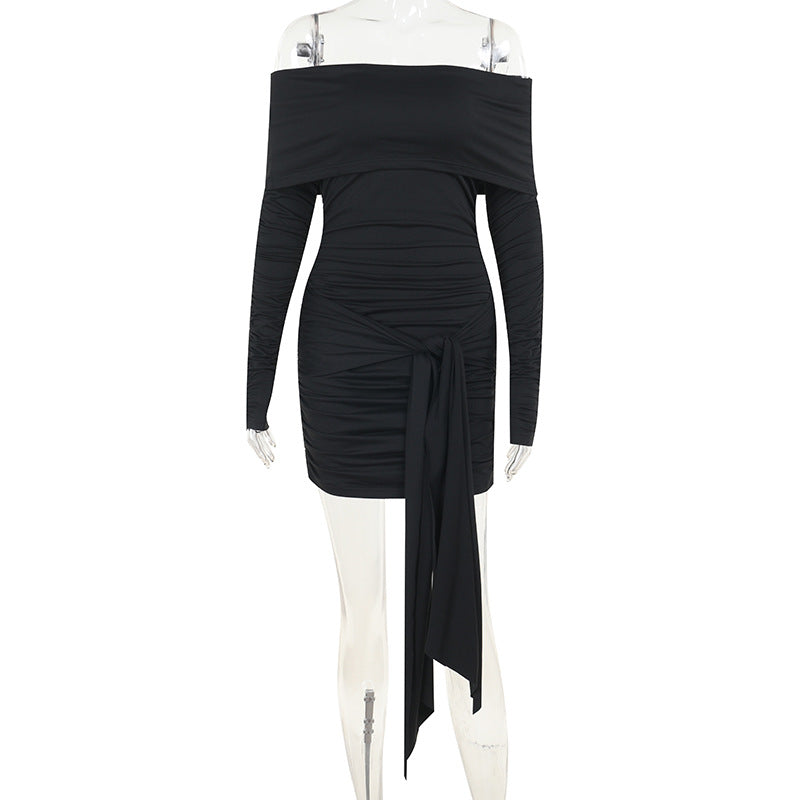 Damer Off-Shoulder Minikjole med elegant drapering
