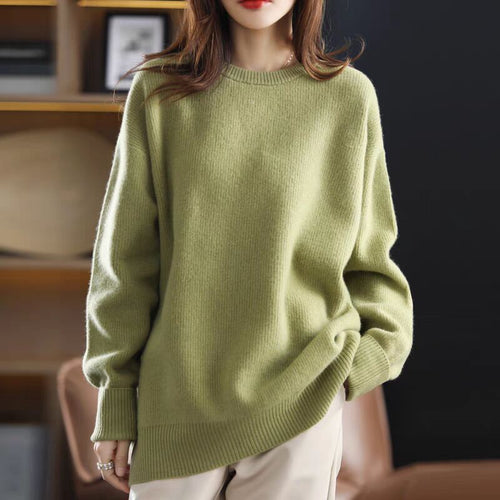 Kvinders cozy sweater lavet af blødt materiale og afslappet snit Stilla