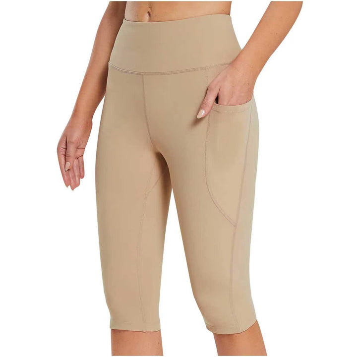 Dame sporty capri-bukser med praktiske sidelommer Stilla