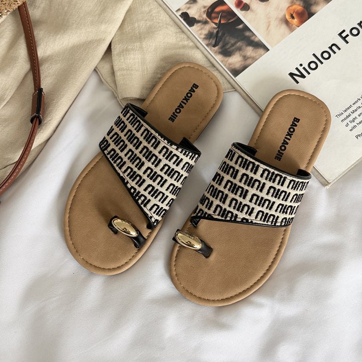 Femme Chic Dobbelt Rem Slide Sandaler Stilla