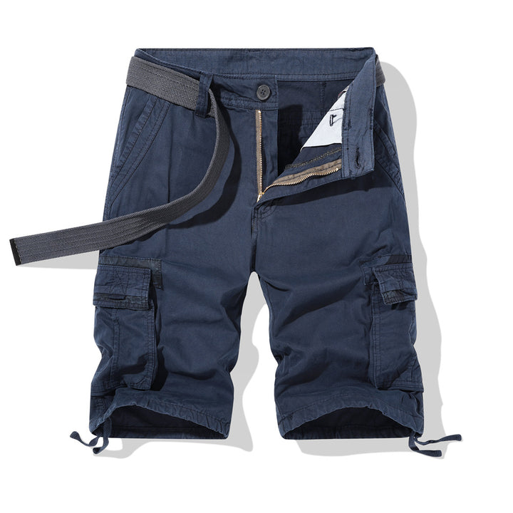 Herrer Cargo-Shorts med multifunktionelle lommer og justerbar talje Stilla