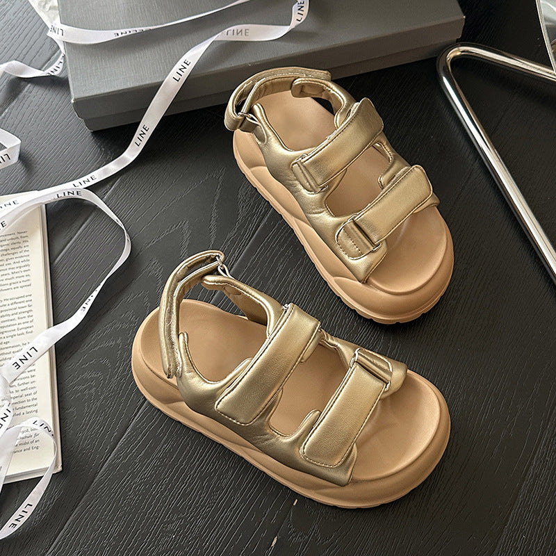 Femme Justerbare Remme Plateausandaler Stilla