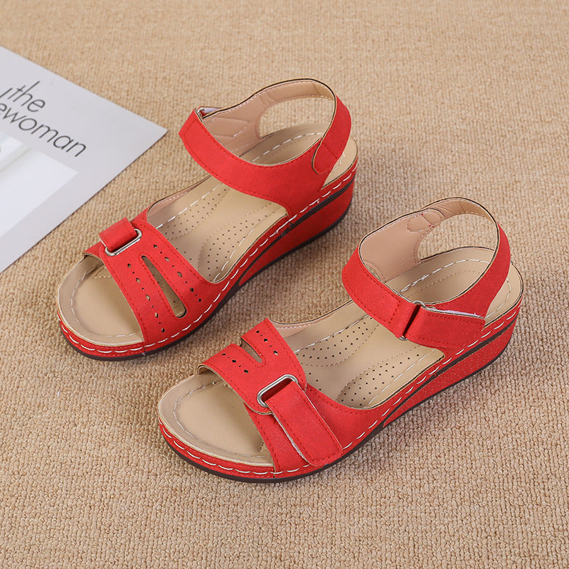 Dame Wedge-sandaler med justerbar rem og anatomisk fodseng Stilla