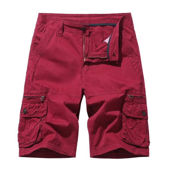 Herre Cargo-shorts med multifunktionelt lomme-design Stilla