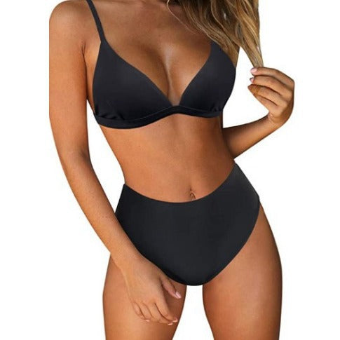 Femme Højskåret Trekant-Bikini-Sæt Stilla
