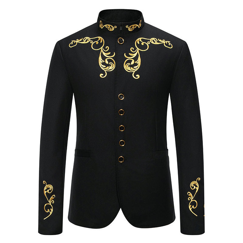 Stilfuld broderet Blazer til herrer Stilla