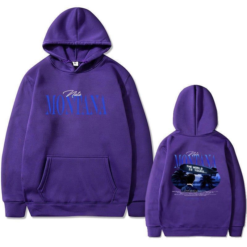 Kvinders hoodie med kreativ grafisk design og afslappet pasform Skovae