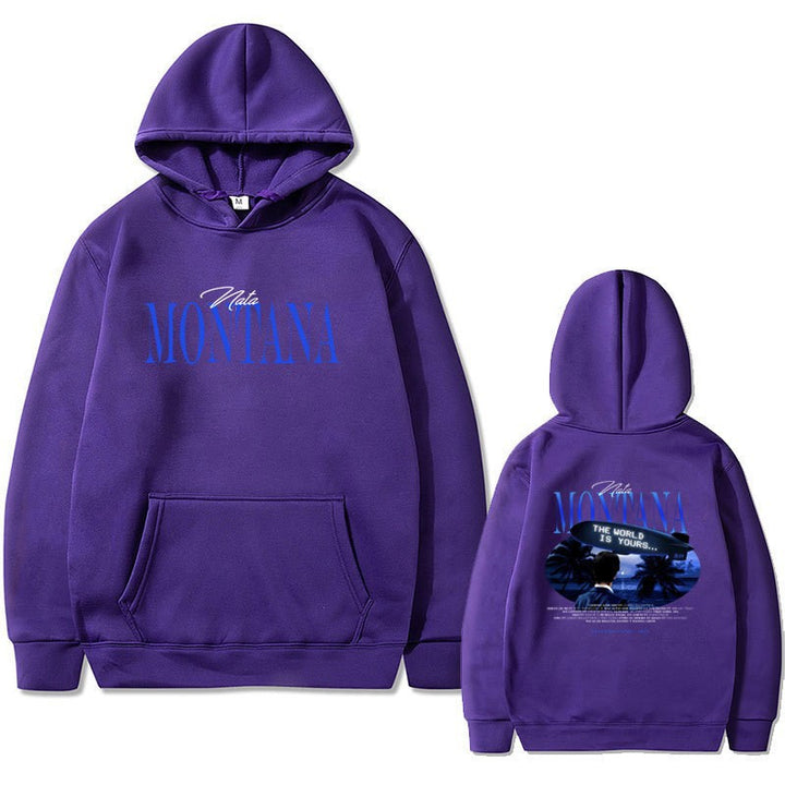 Kvinders hoodie med kreativ grafisk design og afslappet pasform Skovae