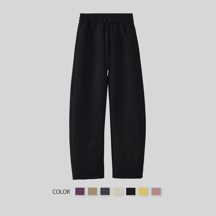 Kvindernes elegante fritidsbukser med sidelommer og elastisk talje Skovae