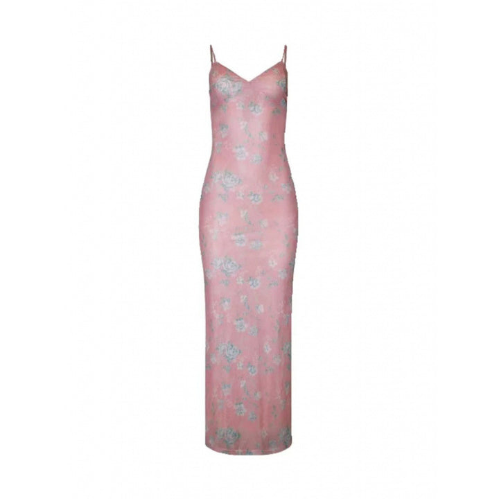 Dame Elegant Blomsterprint Maxi Kjole Stilla