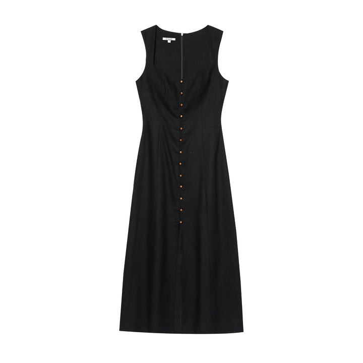 Femme Knopf-Up Midi Kjole Stilla