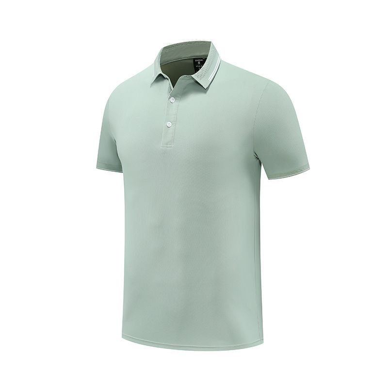 Herrer Elegant kortærmet polo med åndbare egenskaber og moderne krave Stilla