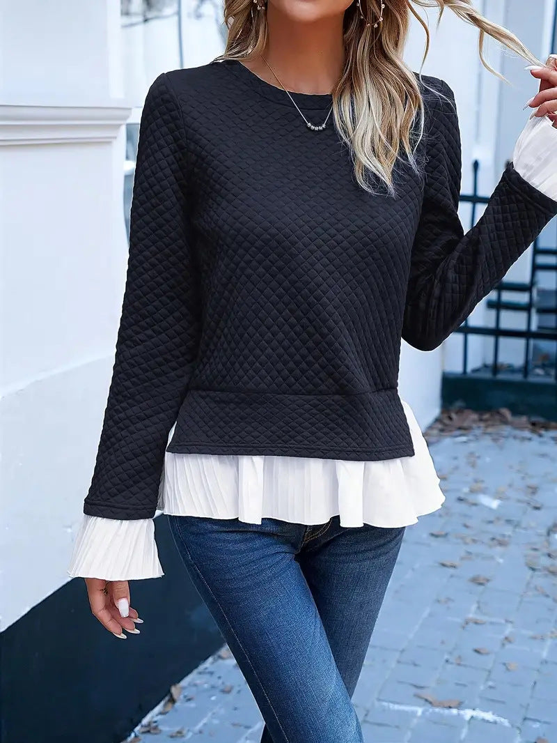 Dame Urban Sweatshirt med volanter Stilla