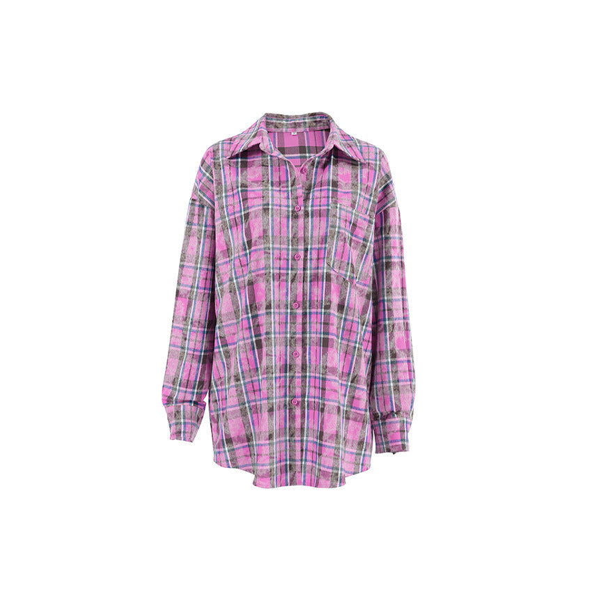 Dame Casual Ternet Bluse med Oversized Snit Stilla