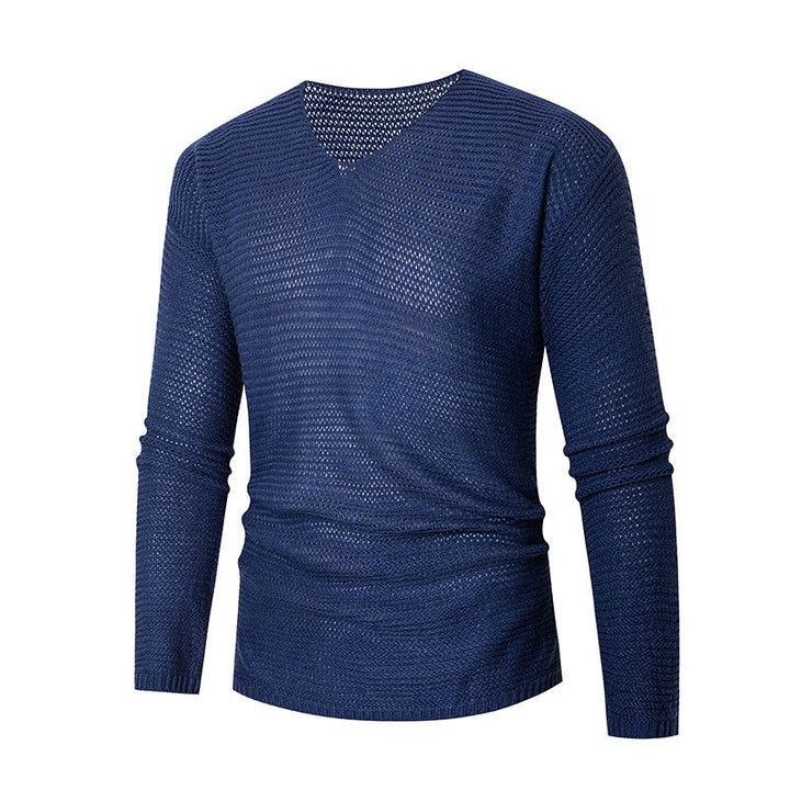 Herrer Let V-hals Strikpullover Stilla