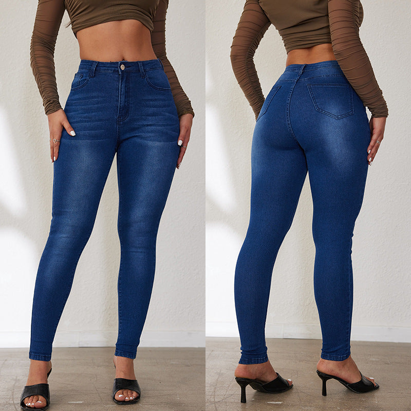 Dame Højtaljede Skinny Jeans med figurformende Effekt Stilla