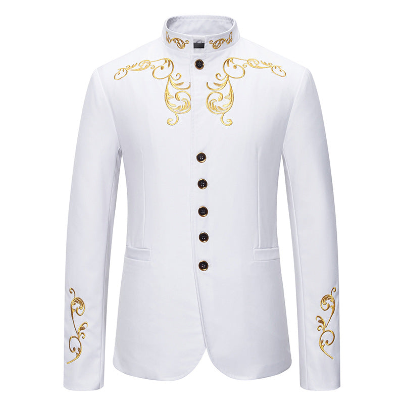 Stilfuld broderet Blazer til herrer Stilla