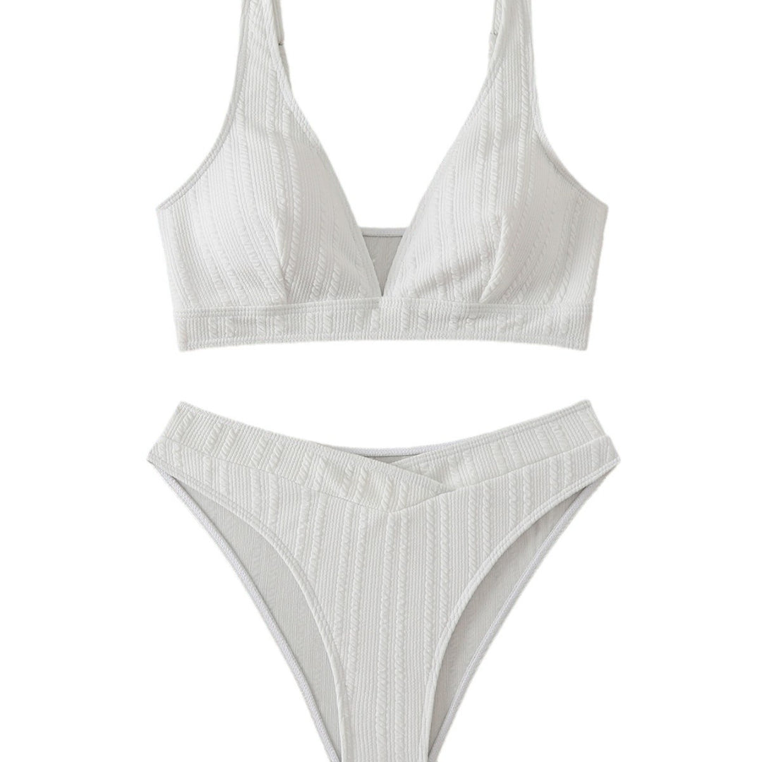 Dame ribbet Bralette Bikini-Sæt Stilla