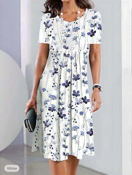Dame Etuikjole med elegante blomsterdesign Stilla