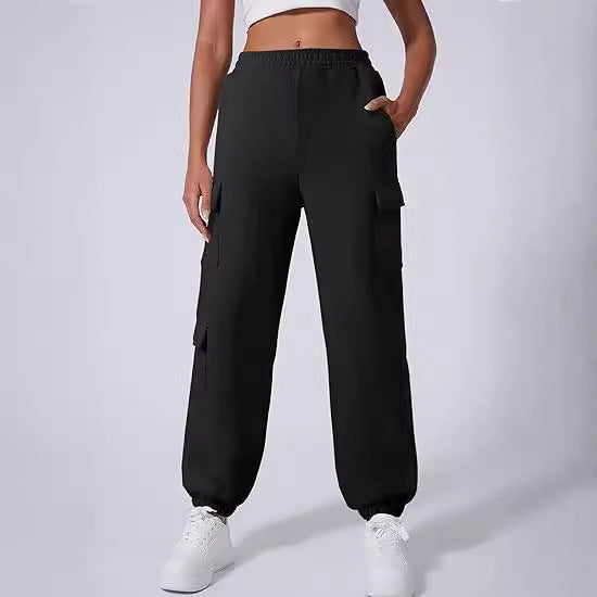 Dame Cargo-Style Sweatpants Stilla