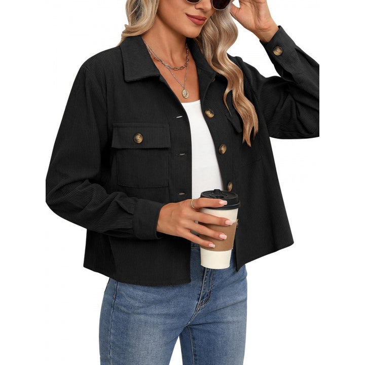 Dame modet Overshirt-jakke med struktureret stof Stilla
