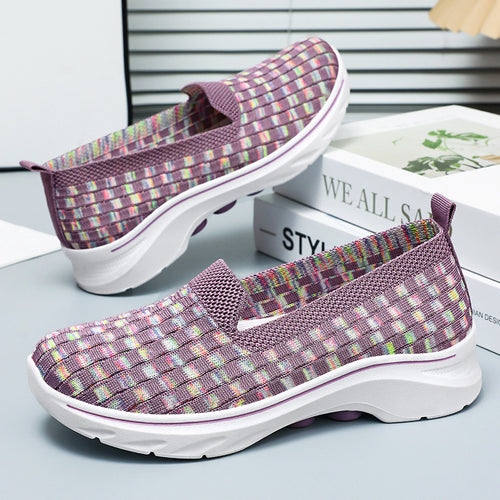 Femme Letvægts Slip-On Vandresko med Fleksibel Vævd Design Stilla