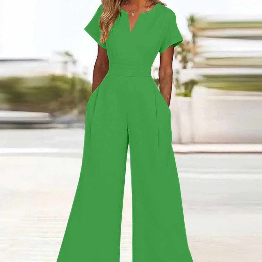 Dame bredbenet jumpsuit Stilla