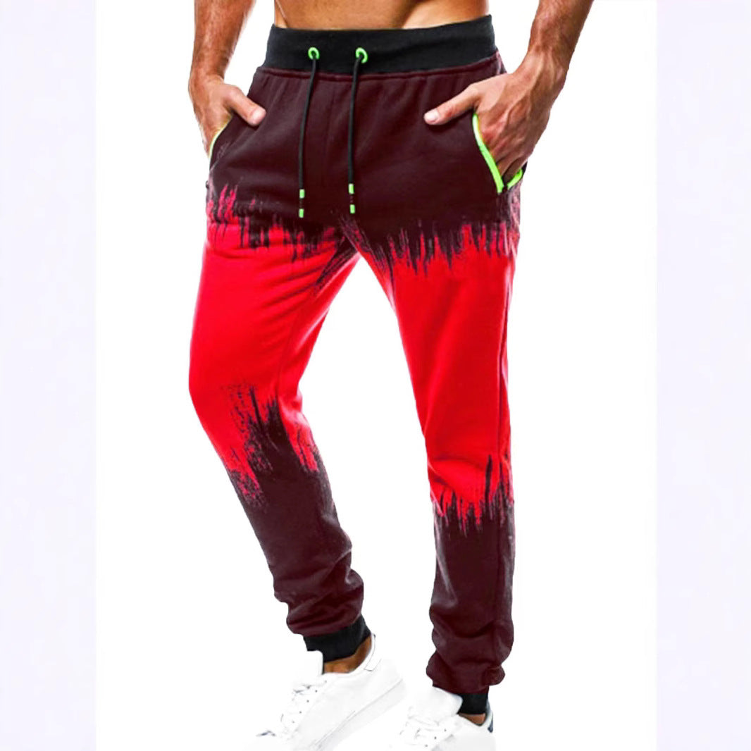 Herrer sporty joggingbukser med moderne farvegradient-effekter Stilla