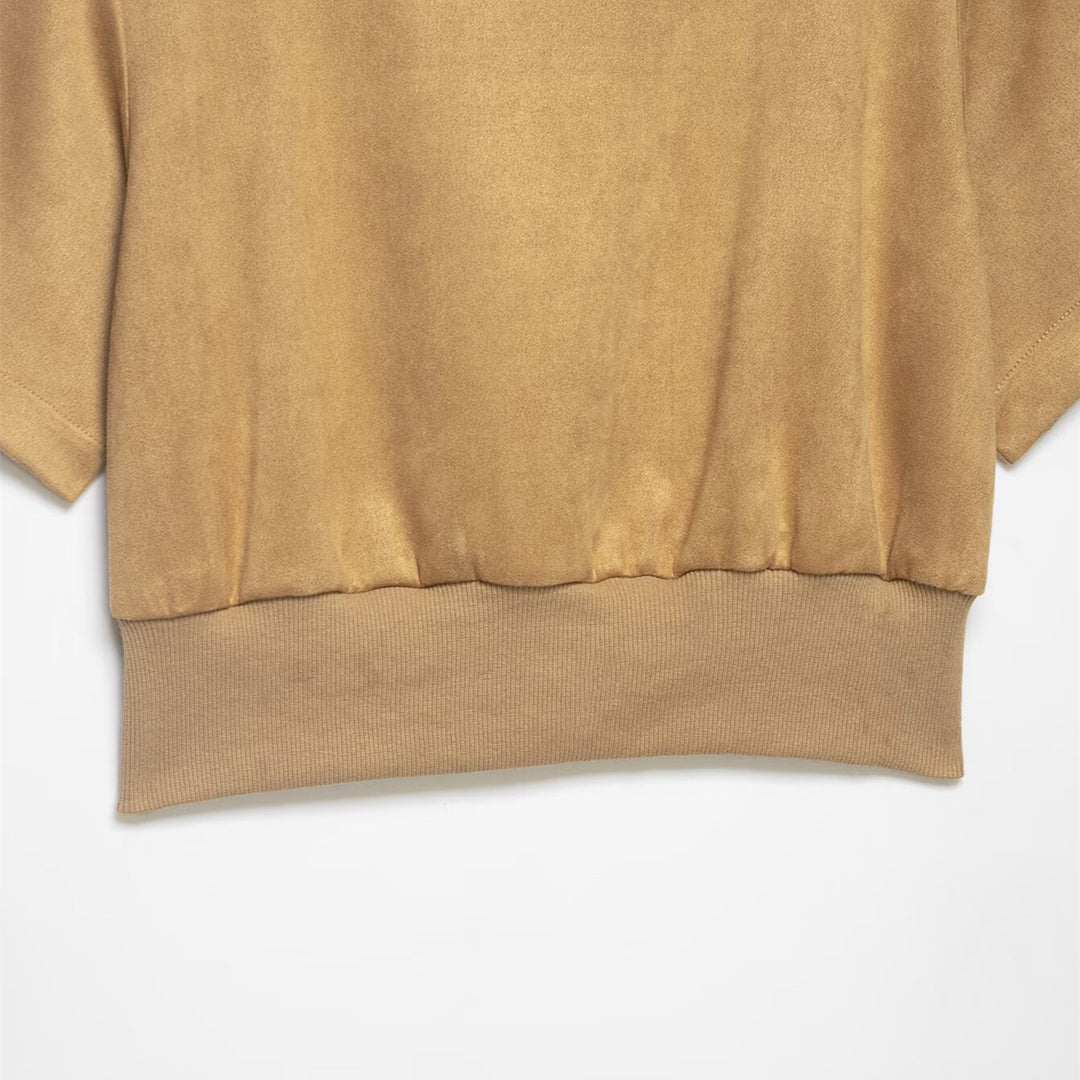 Dame cropped t-shirt med elegant bæltedel Skovae