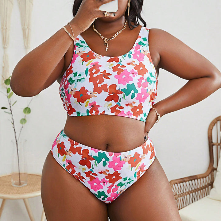 Dame Bikini-sæt med cropped top og høj talje Skovae