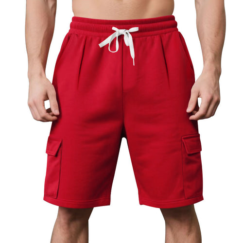 Herrer mode Cargo-shorts med elastisk talje og praktiske sidelommer Stilla